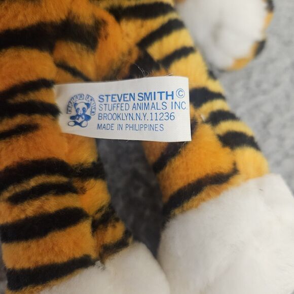 Vtg Exxon Gas/Oil Tiger Plush Stuffed Animal Ad Promo Steven Smith 10" - Picture 6 of 7